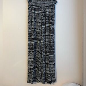 patterned flowy pants